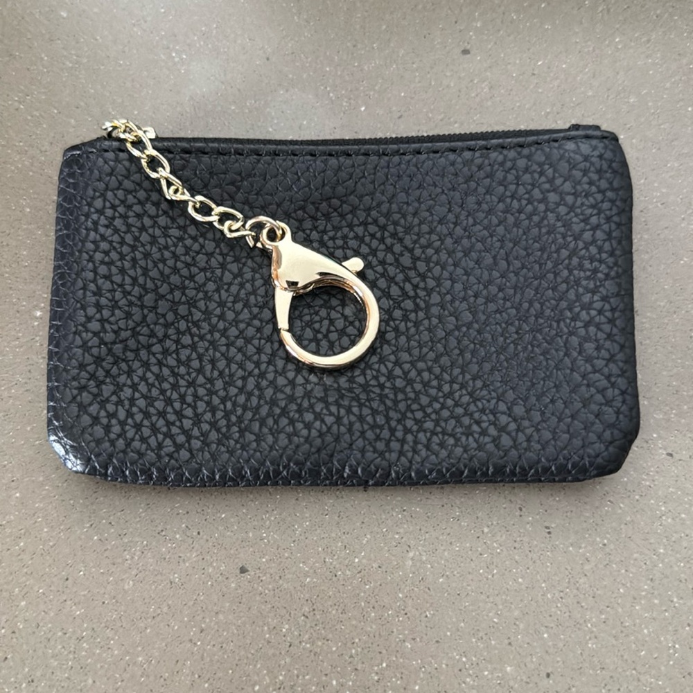 Black Clip On Coin Purse